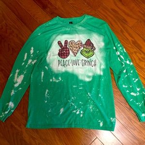 Peace.Love.Grinch Long Sleeve T-shirt Size L